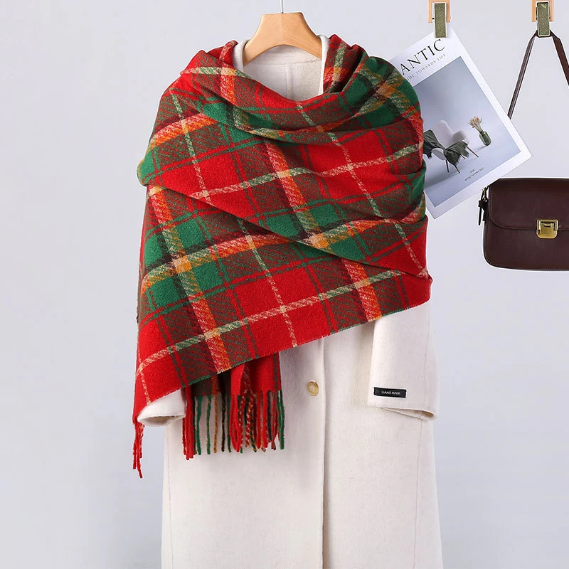 Christmas Holiday Yarn-dye Scarf